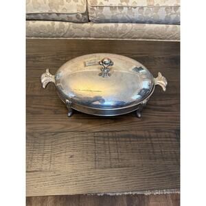 Silver Plated Chafing Dish – Missing Glass Bowl